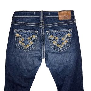 Big Star Buckle “Remy Low Rise” Bootcut Jeans Women’s Size 28L Dark Wash Denim